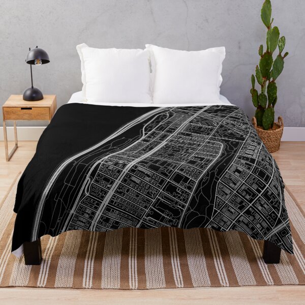 Artikelvorschau, Detailed City Map of Morningside Heights, Manhattan, Dark Version entworfen und verkauft von Map Me!.