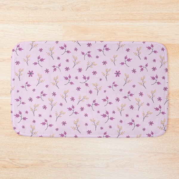 Artikelvorschau, Yellow Purple Floral Pattern entworfen und verkauft von EIMgraphic.