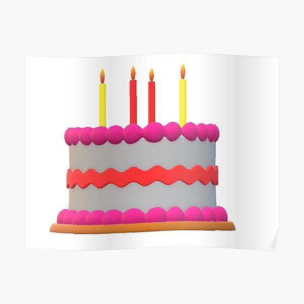 Posters Sur Le Theme Birthday Cake Redbubble