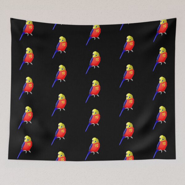 Item preview, Polyam Pride Budgie (Pi Flag) designed and sold by AdoraBirdArt.