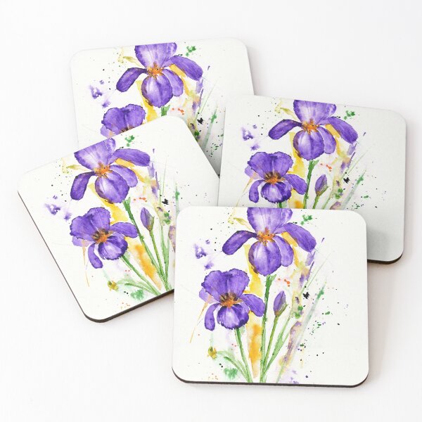 Item preview, flores de iris designed and sold by Cacatuart.