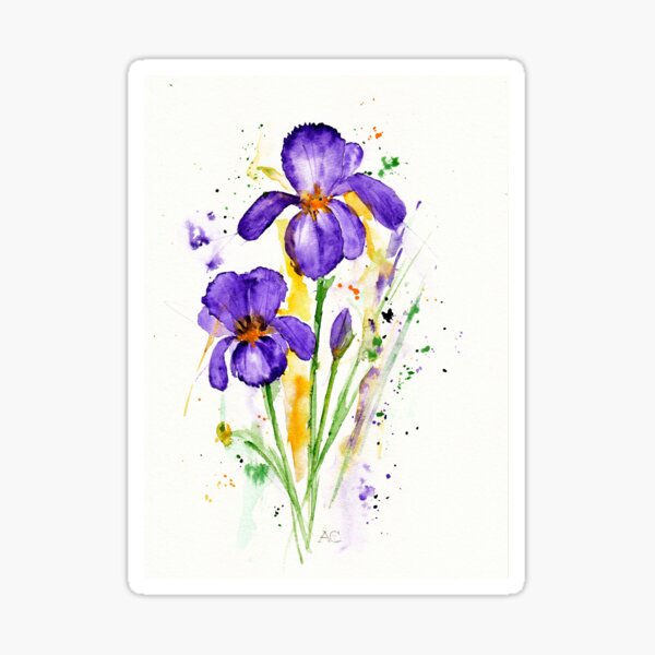 Iris Blumen Sticker