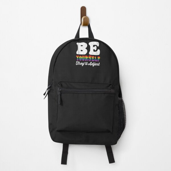 Item preview, Be Yourself They'll Adjust LGBTQ Rainbow Flag Gay Pride Tank Top designed and sold by Corelli87.