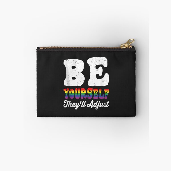 Item preview, Be Yourself They'll Adjust LGBTQ Rainbow Flag Gay Pride Tank Top designed and sold by Corelli87.