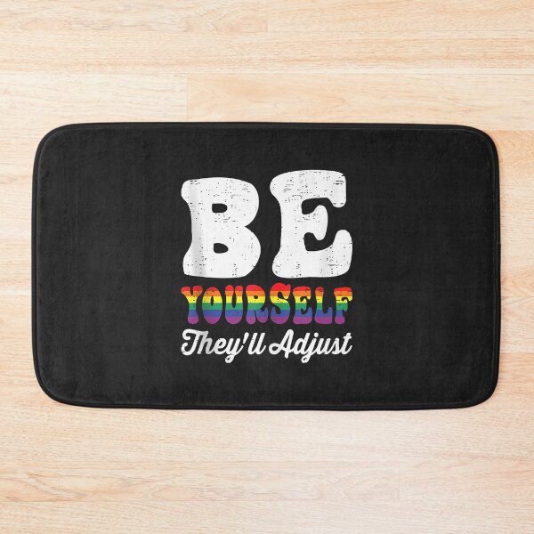 Item preview, Be Yourself They'll Adjust LGBTQ Rainbow Flag Gay Pride Tank Top designed and sold by Corelli87.
