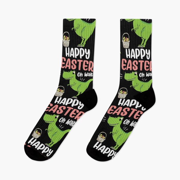 Item preview, Happy Easter Oh Wait Dinosaur Easter Egg Hunting designed and sold by haselshirt.