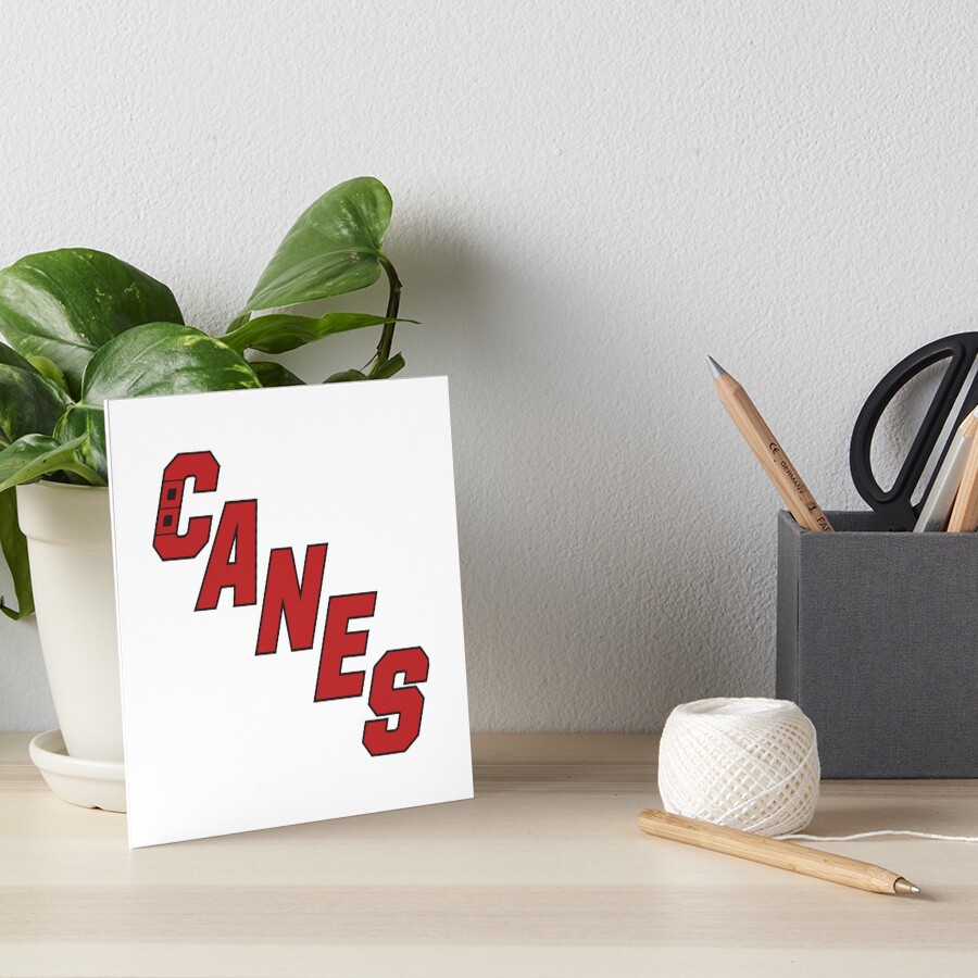 "Carolina Canes Logo" Art Board Print by annoyuka Redbubble