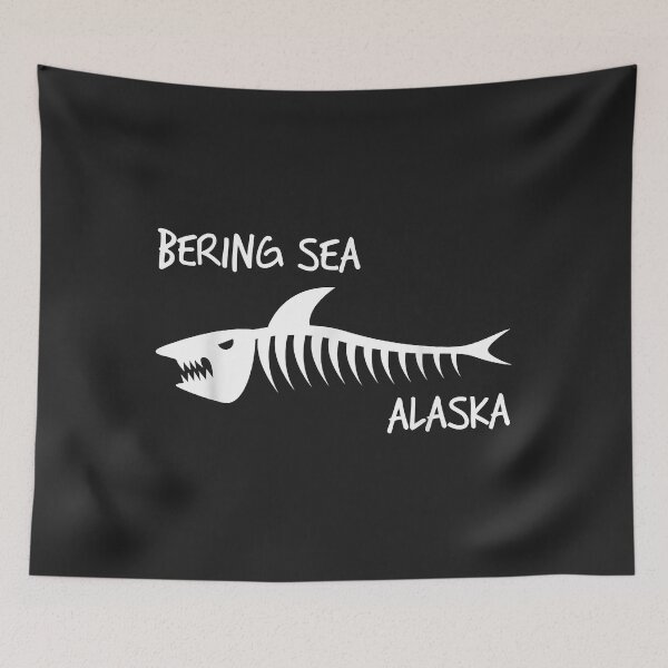 Item preview, Bering Sea Alaska Shark Skeleton White Print designed and sold by Corelli87.