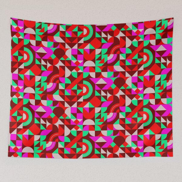Item preview, geomattric colorful patterns conceptual Art - Abstract Neo Geo graphic design designed and sold by Design Repo.