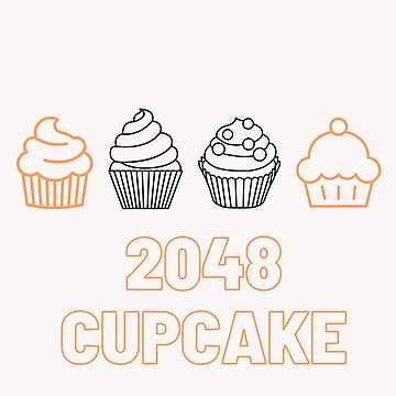 2048 cupcake Sticker for Sale by MedBruh