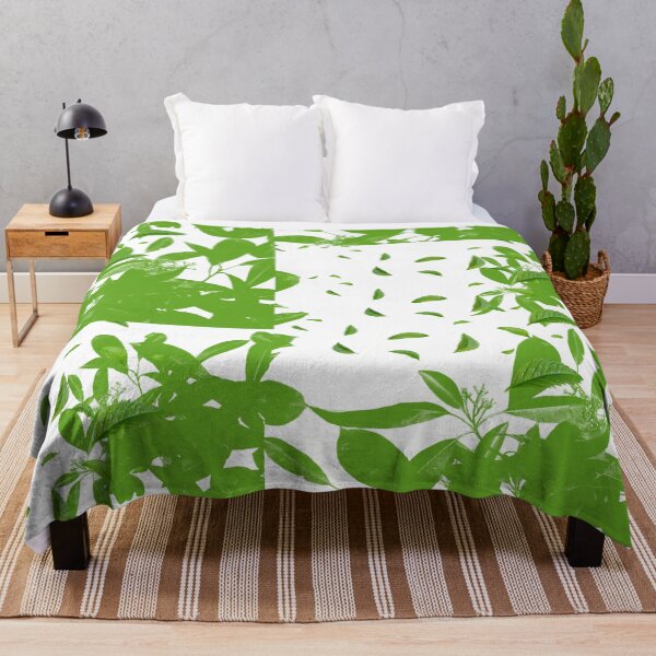 Aperçu de l'œuvre Splash of Leaves- Elegant Green Pattern créée et vendue par SBWorld.