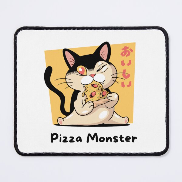 Item preview, Cat eating a pizza, Pizza Monster designed and sold by Nero9o.