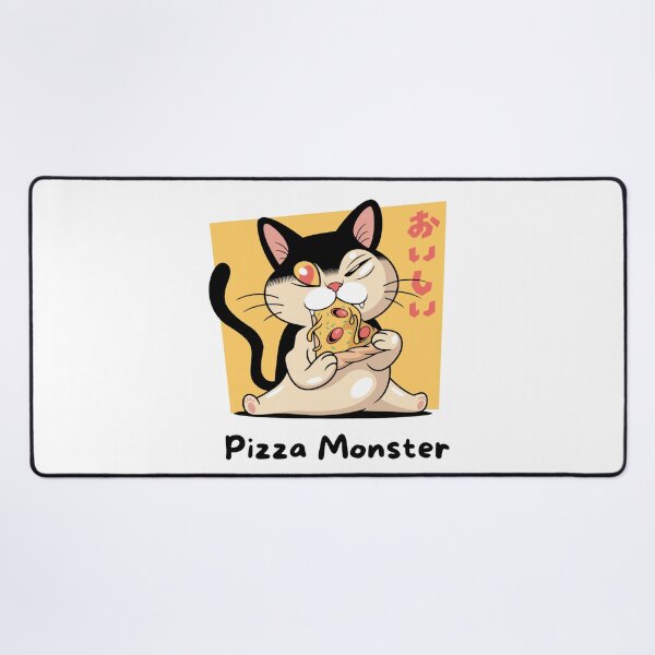 Item preview, Cat eating a pizza, Pizza Monster designed and sold by Nero9o.