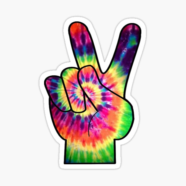 Item preview, Rainbow Tie Dye Peace Sign designed and sold by ndonato1.
