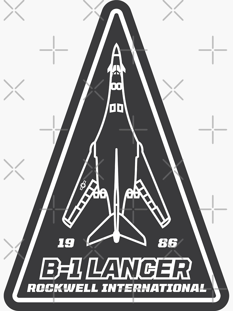 Thumbnail 3 of 3, Sticker, B-1 Lancer designed and sold by Aeronautdesign.