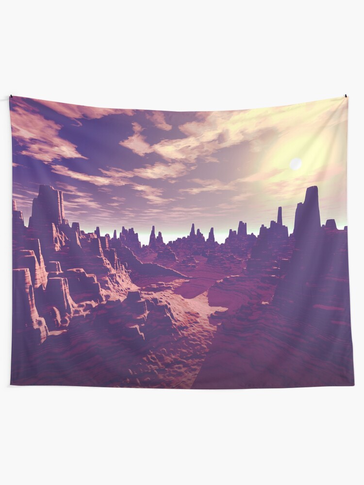 Alternate view of Arizona Canyon Sunshine Tapestry