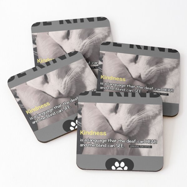 Item preview, KINDNESS IS A LANGUAGE, famous quote, cat lover, animal rescuer Classic designed and sold by ZaneHalvorson.