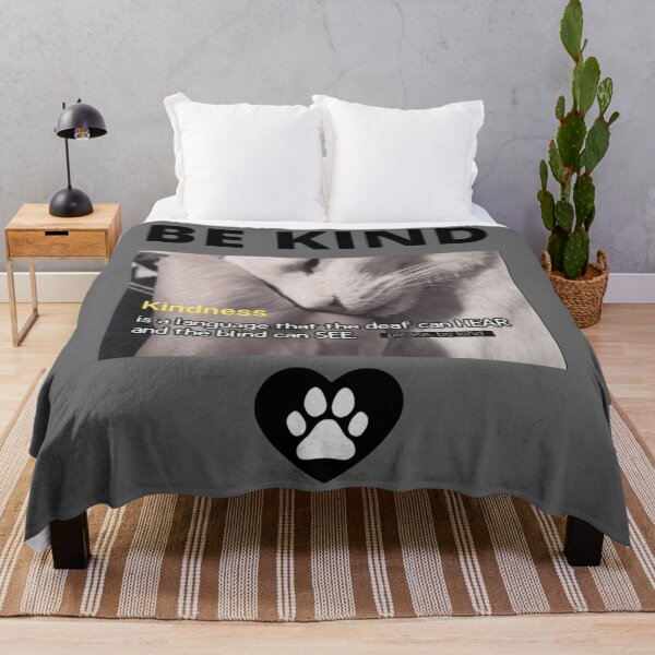 Item preview, KINDNESS IS A LANGUAGE, famous quote, cat lover, animal rescuer Classic designed and sold by ZaneHalvorson.