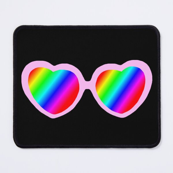 Item preview, Rainbow Heart Love Glasses designed and sold by Deborah Camp.