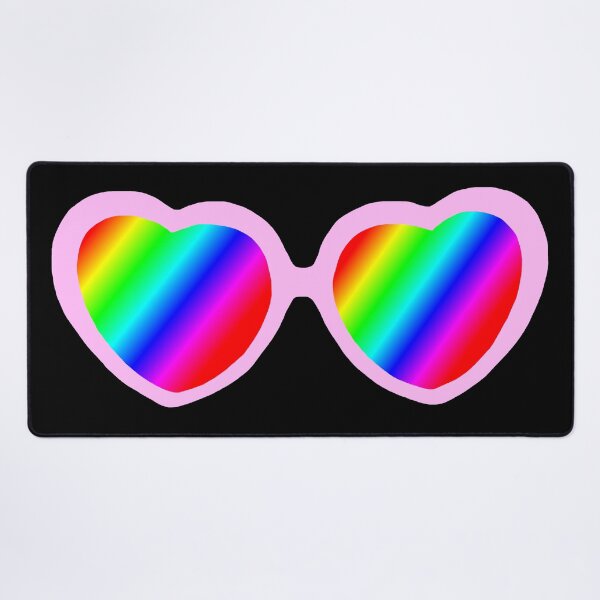 Item preview, Rainbow Heart Love Glasses designed and sold by Deborah Camp.