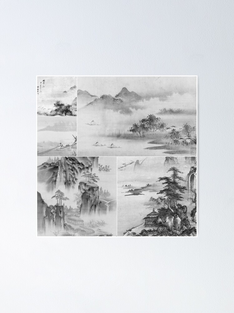 Thumbnail 1 von 3, Poster, Oldish Vintage Japanese Calligraphy Art Set #5 designt und verkauft von Krispsm.