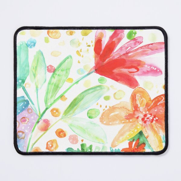 Item preview, modern watercolor flowers sketch art designed and sold by lausn.