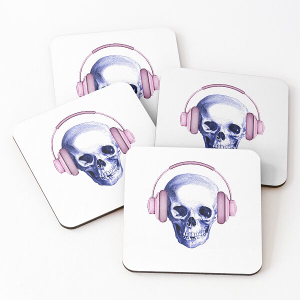 Item preview, Cráneo de Deejay (blanco) designed and sold by Madame Memento.