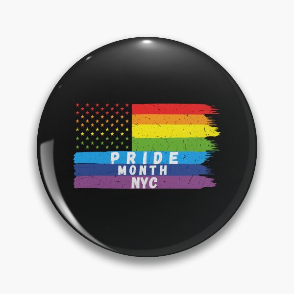 Item preview, Pride  Month NYC Text | LGBT American Gay Flag  designed and sold by SS-with-a-Bag.
