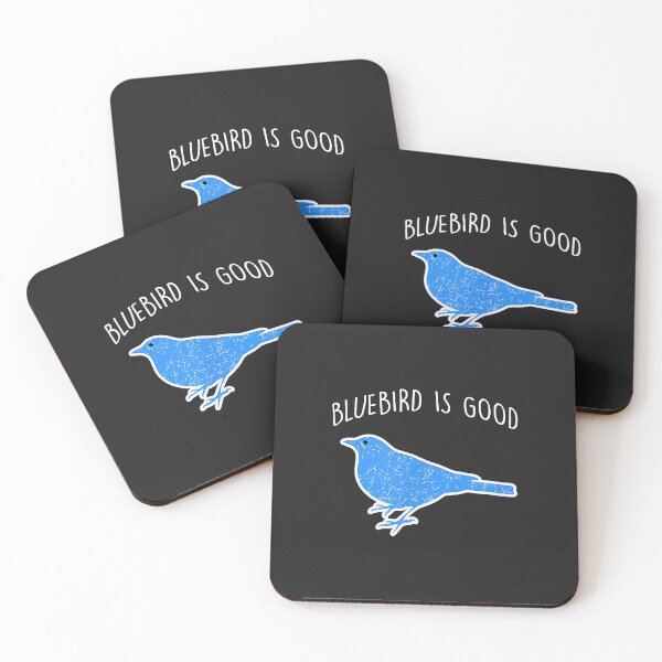 Artikelvorschau, Bluebird Is Good T-shirt Happiness Blue Bird Tee entworfen und verkauft von Corelli87.