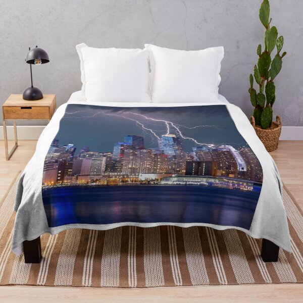 Item preview, New York City during a lightning storm. designed and sold by hardOFseeing.