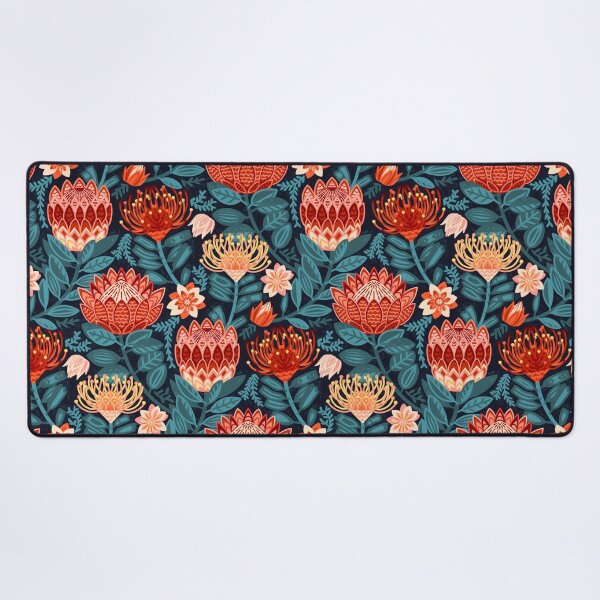 Item preview, Protea Chintz - Navy designed and sold by TigaTiga.