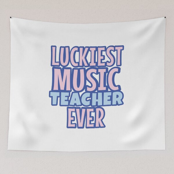 Item preview, Luckiest Music Teacher Ever designed and sold by Think4Prints.