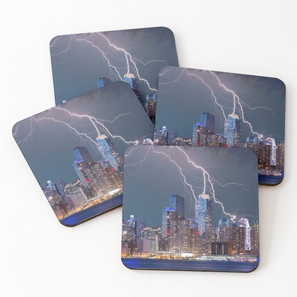 Item preview, New York City during a lightning storm. designed and sold by hardOFseeing.