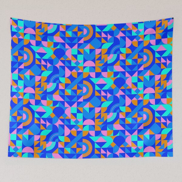 Item preview, geomattric colorful patterns conceptual Art - Abstract Neo Geo graphic design designed and sold by Design Repo.