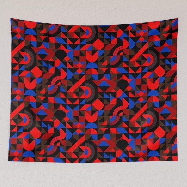 Item preview, geomattric colorful patterns conceptual Art - Abstract Neo Geo graphic design designed and sold by Design Repo.