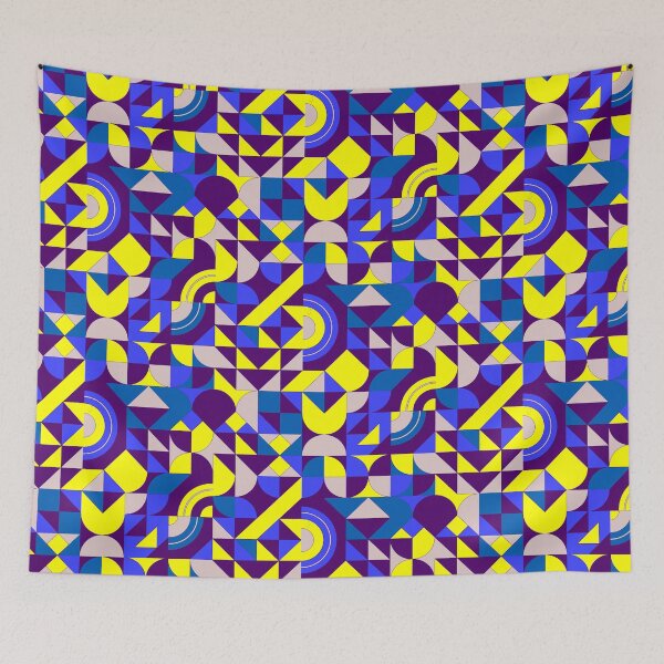 Item preview, geomattric colorful patterns conceptual Art - Abstract Neo Geo graphic design designed and sold by Design Repo.