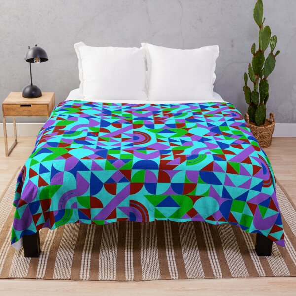 Item preview, geomattric colorful patterns conceptual Art - Abstract Neo Geo graphic design designed and sold by Design Repo.