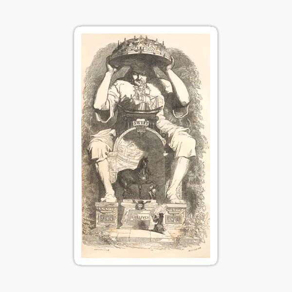Item preview, Gulliver's Travels by Jonathan Swift - Jean-Jacques Grandville Illustration designed and sold by Vintage-TM.