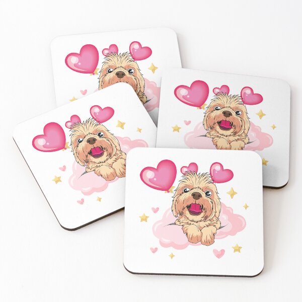 Item preview, Loving dog with hearts in the cloud designed and sold by Akimatax ✯✯✯✯✯.