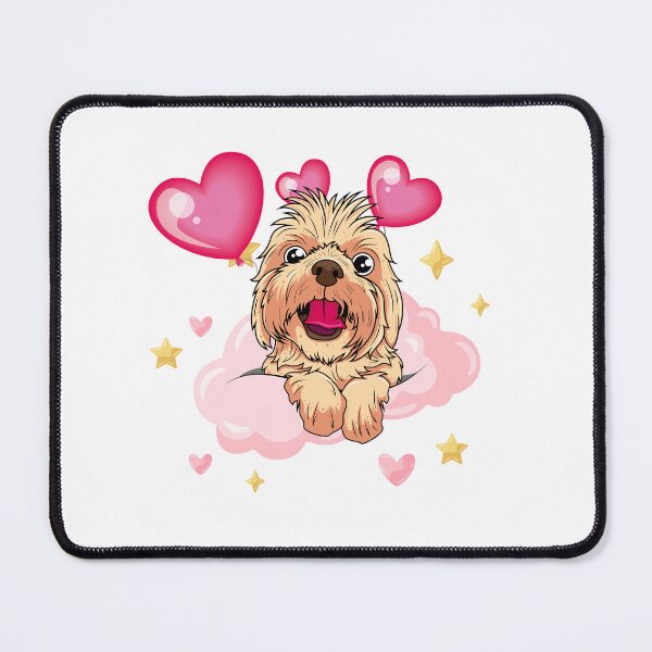 Item preview, Loving dog with hearts in the cloud designed and sold by Akimatax ✯✯✯✯✯.