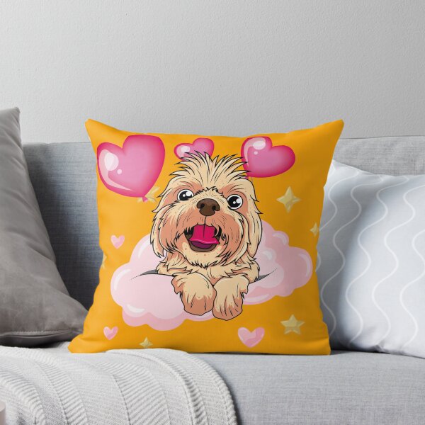Item preview, Loving dog with hearts in the cloud designed and sold by Akimatax ✯✯✯✯✯.