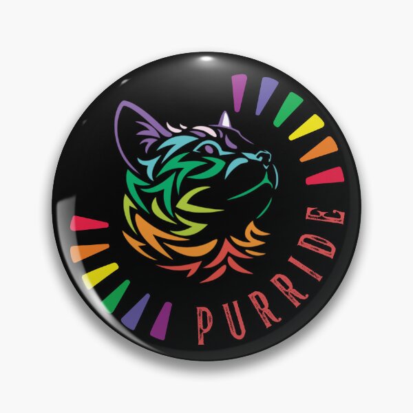 Item preview, Funny Cat Gay Pride LGBTQ, Purride Gay Pride Cat designed and sold by calalassy.