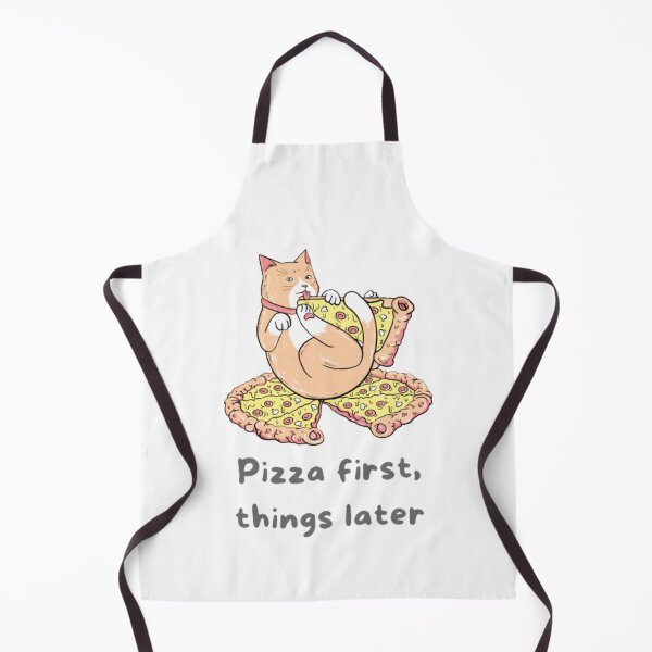 Item preview, Cat Eating A Pizza, Pizza first things later designed and sold by Nero9o.