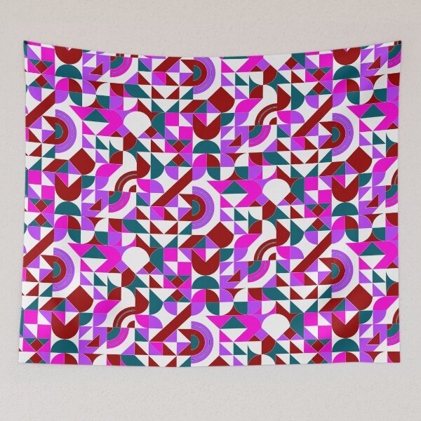 Item preview, geomattric colorful patterns conceptual Art - Abstract Neo Geo graphic design designed and sold by Design Repo.