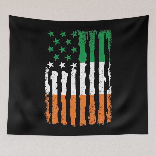 Item preview, Irish American Pride USA Flag Ireland Roots designed and sold by pixeljamz.