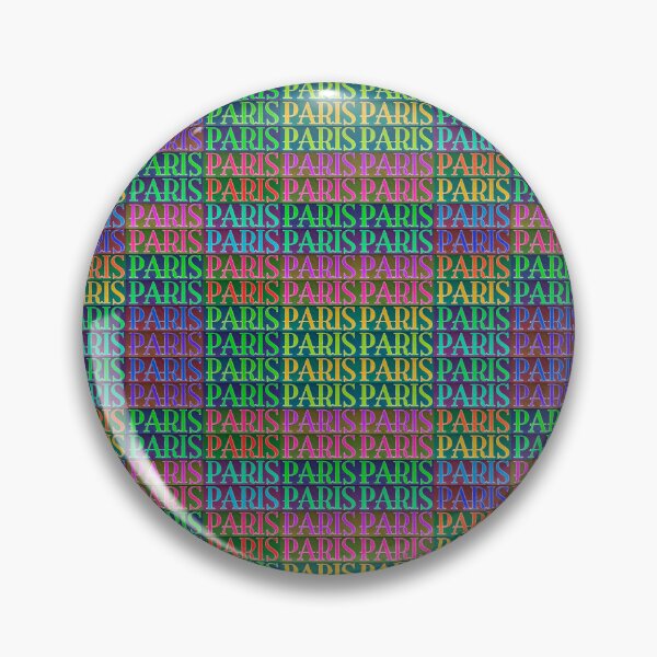 Item preview, Paris Words Motif Colorful Pattern designed and sold by DFLC Prints.