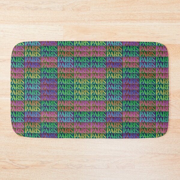 Item preview, Paris Words Motif Colorful Pattern designed and sold by DFLC Prints.