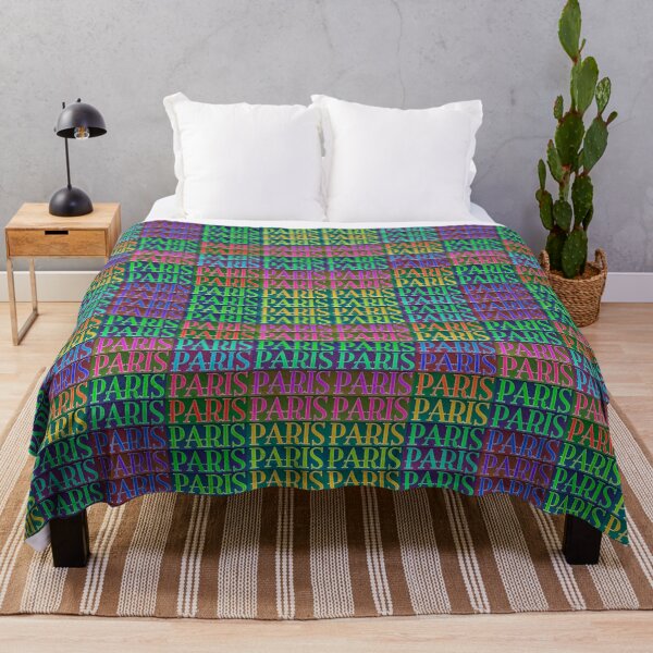 Item preview, Paris Words Motif Colorful Pattern designed and sold by DFLC Prints.