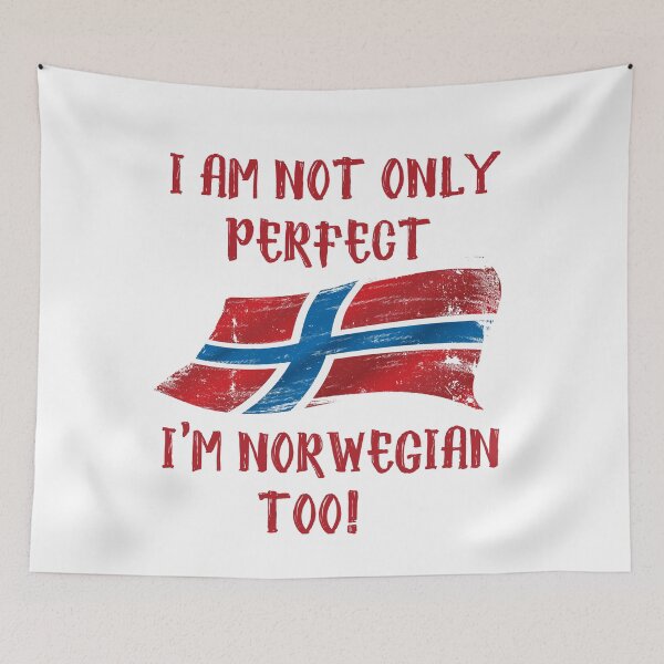 Item preview, I am Not Only Perfect I'm Norwegian Too designed and sold by funnytshirtemp.