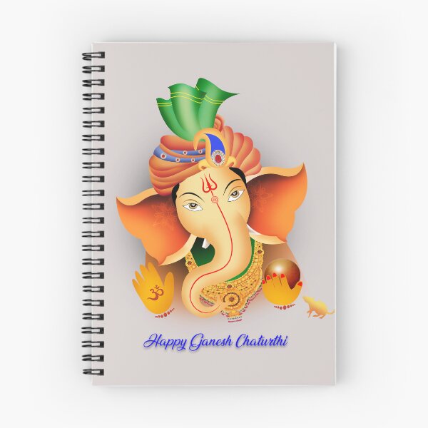 Item preview, Happy Ganesh Chaturthi Lord Ganesha with mouse designed and sold by tanabe.